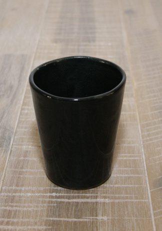 Beker hoogglans zwart