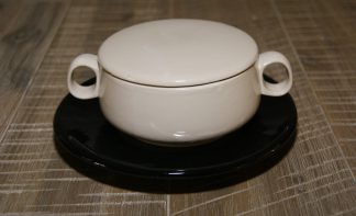 soepkom deksel en bord